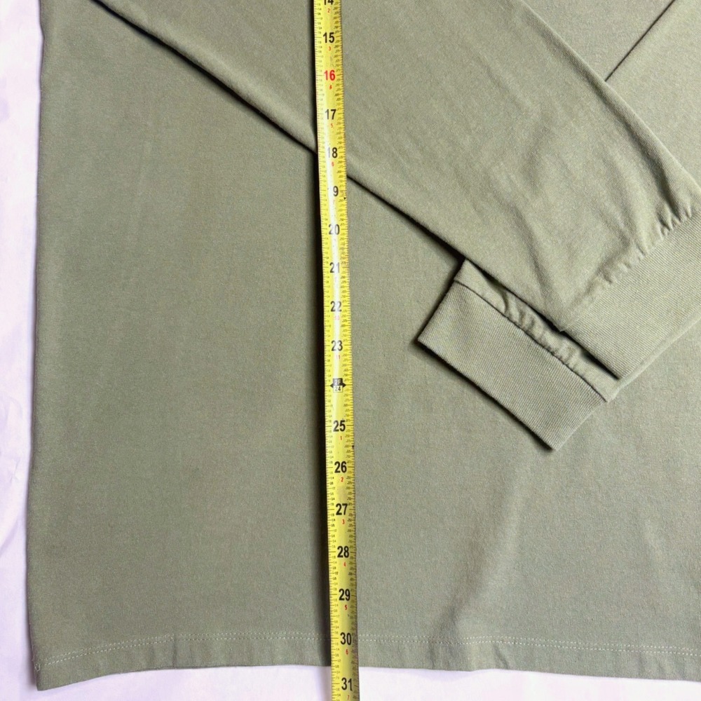 Patagonia Responsibili-Tee Long Sleeve Shirt Sage Green P-6 Logo XXL Mens - Picture 5 of 6